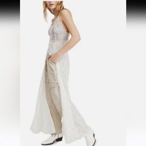 Intimately By Free People "Next to You" Lace Sheer Dress Coachella Festival Sml